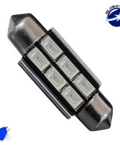 Σωληνωτός LED 42mm Can Bus με 6 SMD 5630 Μπλε GloboStar 40166