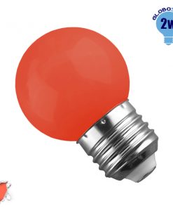 Λάμπα LED E27 G45 Mini Γλόμπος 2W 230V 260° Πορτοκαλί Dark GloboStar 64009