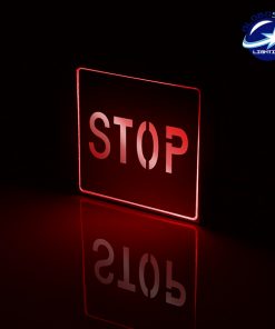 Alternative view of Διακοσμητικό Φωτιστικό LED Σήμανσης Αλουμινίου Stop GloboStar 75512