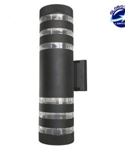 Φωτιστικό Τοίχου Orion Μαύρο Ματ Αλουμινίου Αδιάβροχο IP65 Up / Down Gu10 GloboStar 90044