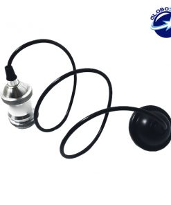 Κρεμαστό Φωτιστικό με Πλαστικό Μάυρο Καλώδιο και Νίκελ Ντουί  Ε27 GloboStar 90003