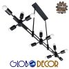 GloboStar® FERUM 01098 Μοντέρνο Industrial Φωτιστικό Οροφής Πολύφωτο Μαύρο Μεταλλικό Ράγα Μ113 x Π26 x Υ85cm 1 GloboStar® FERUM 01098 Μοντέρνο Industrial Φωτιστικό Οροφής Πολύφωτο Μαύρο Μεταλλικό Ράγα Μ113 x Π26 x Υ85cm