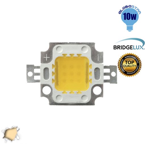 Υψηλής Ισχύος COB LED BRIDGELUX 10W 9-11V 950lm Θερμό Λευκό 3000k GloboStar 46303