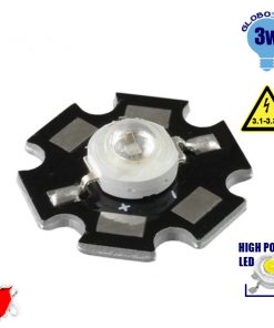 Υψηλής Ισχύος Star LED High Power 3W 2.1V Κόκκινο GloboStar 88976