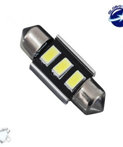 Σωληνωτός LED 31mm Can Bus με 3 SMD 5630 Ψυχρό Λευκό GloboStar 40152