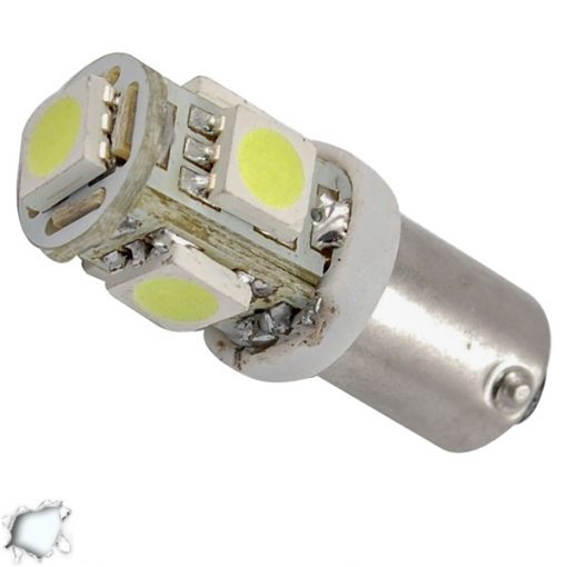 Λαμπτήρας LED Ba9s με 5 SMD 5050 Ψυχρό Λευκό GloboStar 62000