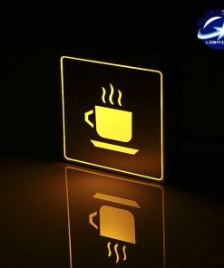 Alternative view of Διακοσμητικό Φωτιστικό LED Σήμανσης Αλουμινίου Καφετέρια GloboStar 75501