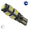 Λαμπτήρας LED T10 Can Bus με 9 SMD 5050 Ψυχρό Λευκό GloboStar 37440 2 Λαμπτήρας LED T10 Can Bus με 9 SMD 5050 Ψυχρό Λευκό GloboStar 37440