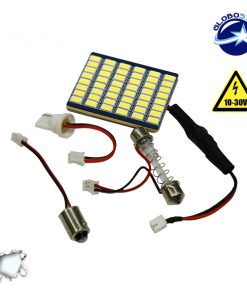 Πλακέτα LED PCB με 48 smd 5630 12-24 Volt Ψυχρό Λευκό GloboStar 40168