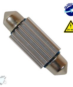 Alternative view of Σωληνωτός LED 39mm Can Bus με 12 SMD 4014 Samsung Chip 24 Volt Ψυχρό Λευκό GloboStar 50177