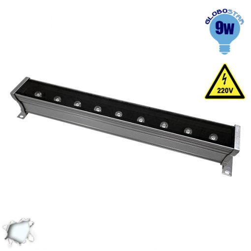 LED Wall Washer 9W 230V 900lm 30° 50cm Αδιάβροχο IP65 Ψυχρό Λευκό 6000k GloboStar 05001
