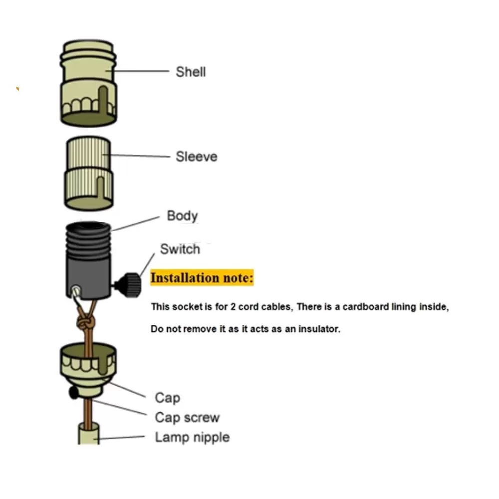 Vintage Industrial Retro E27 Μαύρο Ντουί με Διακόπτη DIY GloboStar 90015 - Image 2