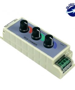 LED RGB Dimmer με 3 Ποτενσιόμετρα 12v (144w) GloboStar 30340