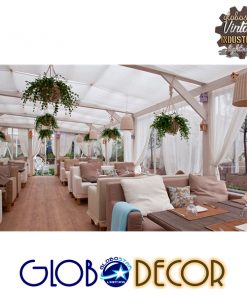 GloboStar® BAHAMAS 01203 Vintage Κρεμαστό Φωτιστικό Οροφής Μονόφωτο Μπεζ Ξύλινο Ψάθινο Bamboo Φ45 x Υ47cm 21 584e56 01202 7