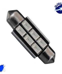 Σωληνωτός LED 36mm Can Bus με 6 SMD 5630 Μπλε GloboStar 40157
