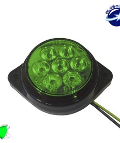 LED Πλευρικά Φώτα Όγκου Φορτηγών BULLET Αδιάβροχο IP66 7 SMD 24 Volt Πράσινο GloboStar 75487