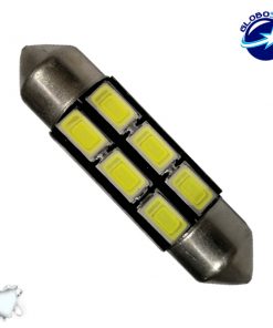 Σωληνωτός LED PCB 36mm με 6 SMD 5630 Samsung Chip Λευκό 6000k GloboStar 40180