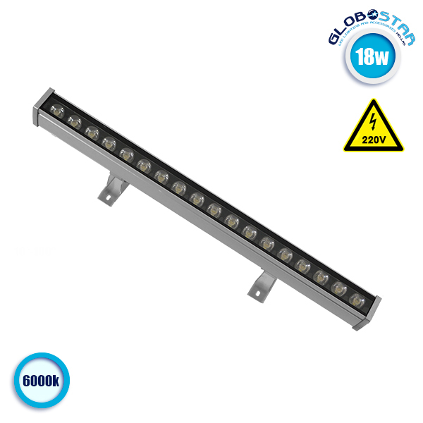 LED Wall Washer 18W 230V 1800lm 30° 50cm Αδιάβροχο IP65 Ψυχρό Λευκό 6000k GloboStar 05006 3 LED Wall Washer 18W 230V 1800lm 30° 50cm Αδιάβροχο IP65 Ψυχρό Λευκό 6000k GloboStar 05006