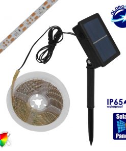 Αυτόνομο Ηλιακό Φωτοβολταϊκό Σετ με 3 Μέτρα Ταινία LED RGB GloboStar 07026