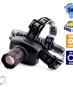 Φακός Κεφαλής LED 5 Watt με ZOOM GloboStar 06001