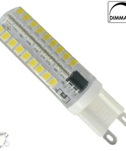 Λάμπα LED G9 72 SMD 2835 Σιλικόνης 5.5W 230V 530lm 320° Ψυχρό Λευκό 6000k Dimmable GloboStar 99378