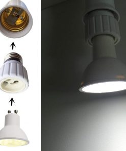 Πλαστικός Αντάπτορας από E27 σε GU10 GloboStar 02710 23 61zydwu wal. sl1000