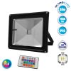Προβολέας LED 30W 230V 1950lm 120° Αδιάβροχος IP65 με Ασύρματο Χειριστήριο RGB GloboStar 62002