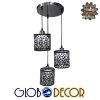 GloboStar® RAINELDA 01246 Μοντέρνο Κρεμαστό Φωτιστικό Οροφής Τρίφωτο Μαύρο Μεταλλικό Πλέγμα με Λευκό Γυαλί Φ40 x Y19cm 2 GloboStar® RAINELDA 01246 Μοντέρνο Κρεμαστό Φωτιστικό Οροφής Τρίφωτο Μαύρο Μεταλλικό Πλέγμα με Λευκό Γυαλί Φ40 x Y19cm