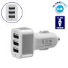 Φορτιστής Αναπτήρα Αυτοκινήτου 3 x USB Ασημί GloboStar 69990