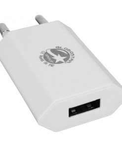 Φορτιστής USB 1 Θέσης Wall Adapter 1A 5V DC Λευκός GloboStar 69995 10 69995 5