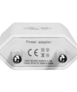 Φορτιστής USB 1 Θέσης Wall Adapter 1A 5V DC Λευκός GloboStar 69995 11 69995 6