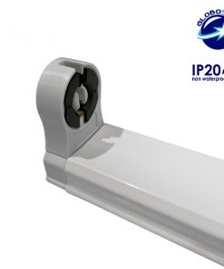 1 x 120cm Μεταλλικό Σκαφάκι για Λάμπα Φθορίου LED Τροφοδοσίας Ενός Άκρου GloboStar 40019 8 721634 globostar ip20 t8 1x fixture socket 1