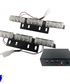 Εξωτερικά Φώτα Αστυνομίας STROBO LED 2x3 18W 10-30V IP65 Αδιάβροχα Μπλε & Κόκκινο GloboStar 17940