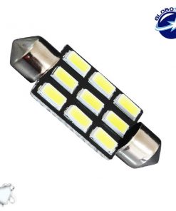 Σωληνωτός LED PCB 39mm με 9 SMD 5630 Samsung Chip Λευκό 6000k GloboStar 40181