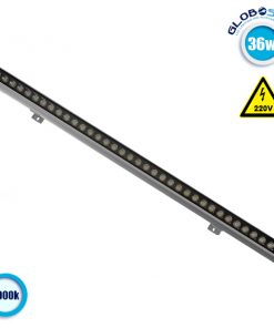 LED Wall Washer 36W 230V 3600lm 30° 100cm Αδιάβροχο IP65 Ψυχρό Λευκό 6000k GloboStar 05011