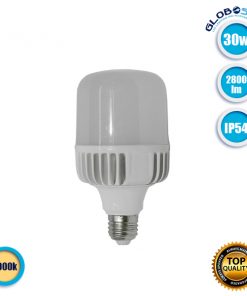 Λάμπα LED E27 High Bay 30W 230V 2800lm 260° Αδιάβροχη IP54 Θερμό Λευκό 3000k GloboStar 78001