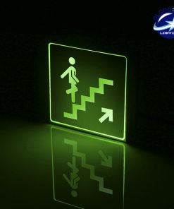 Alternative view of Διακοσμητικό Φωτιστικό LED Σήμανσης Αλουμινίου Σκάλας Επάνω GloboStar 75510