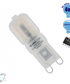 Λάμπα LED G9 4W 230V 390lm 320° Ψυχρό Λευκό 6000k Dimmable GloboStar 07429