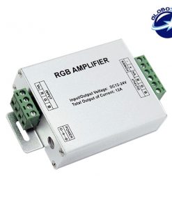 LED RGB Ενισχυτής Σήματος Αλουμινίου 12v (144w) - 24v (288w) GloboStar 88830