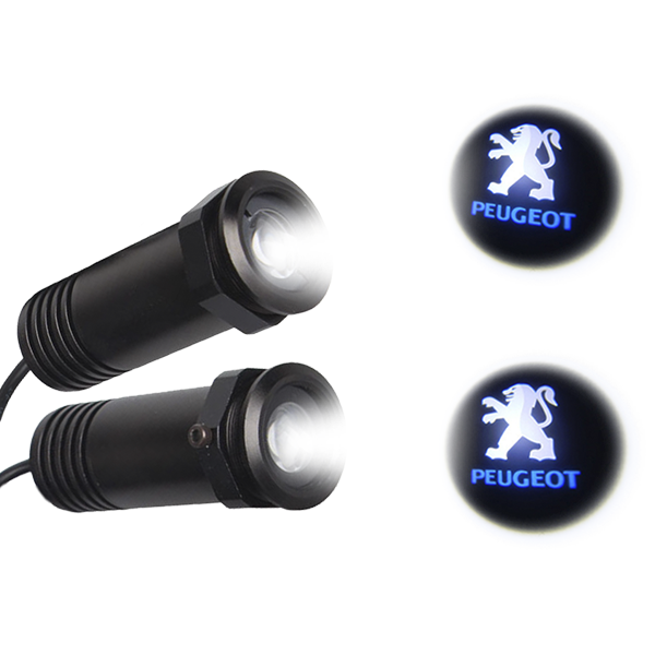 Peugeot LED Ghost Logo Projector GloboStar 98553 2 Peugeot LED Ghost Logo Projector GloboStar 98553