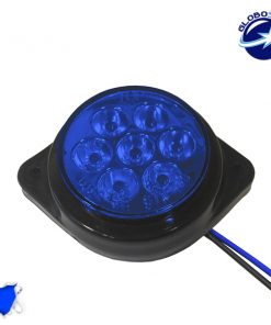 LED Πλευρικά Φώτα Όγκου Φορτηγών BULLET Αδιάβροχο IP66 7 SMD 24 Volt Μπλε GloboStar 75488