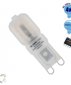Λάμπα LED G9 4W 230V 370lm 320° Φυσικό Λευκό 4500k Dimmable GloboStar 07430
