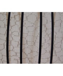 GloboStar® BERNA 01198 Μοντέρνο Κρεμαστό Φωτιστικό Οροφής Μονόφωτο Μαύρο Μεταλλικό Πλέγμα με Υφασμάτινο Εσωτερικό Καπέλο Φ30 x Y50cm 20 85d797 01196 9