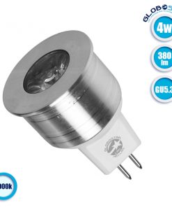 Λάμπα LED Σποτ MR11 GU5.3 4W 10V-30V 380lm 35° Ψυχρό Λευκό 6000k GloboStar 88959