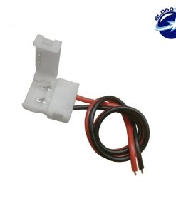 Μονός Connector 10mm 15cm Για Ταινία LED 7.2 & 14.4 Watt GloboStar 81550