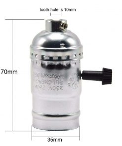 Vintage Industrial Retro E27 Ασημί Ντουί με Διακόπτη DIY GloboStar 90017 7 8af838 61lfcsblzjl. sl1000