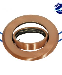 Χωνευτή Στρογγυλή Βάση για Spot Φ92 Χάλκινη Κινούμενη GloboStar 90036