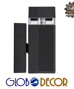 Φωτιστικό Τοίχου Quatro Μαύρο Ματ Αλουμινίου Αδιάβροχο IP65 Down Gu10 GloboStar 90045 11 90045 4