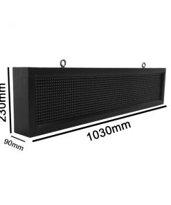 Alternative view of Αδιάβροχη Κυλιόμενη Επιγραφή SMD LED 230V USB & WiFi Κόκκινη Μονής Όψης 100x20cm GloboStar 90100