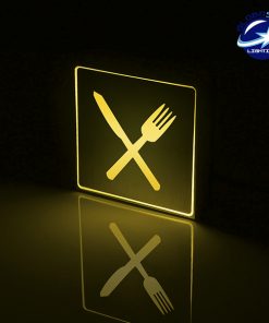 Alternative view of Διακοσμητικό Φωτιστικό LED Σήμανσης Αλουμινίου Εστιατόριο GloboStar 75508